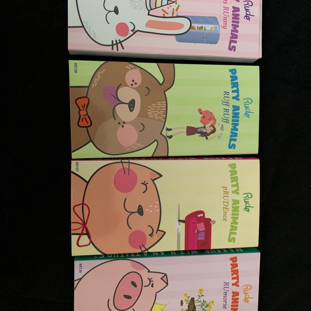 Rude cosmetics party animals